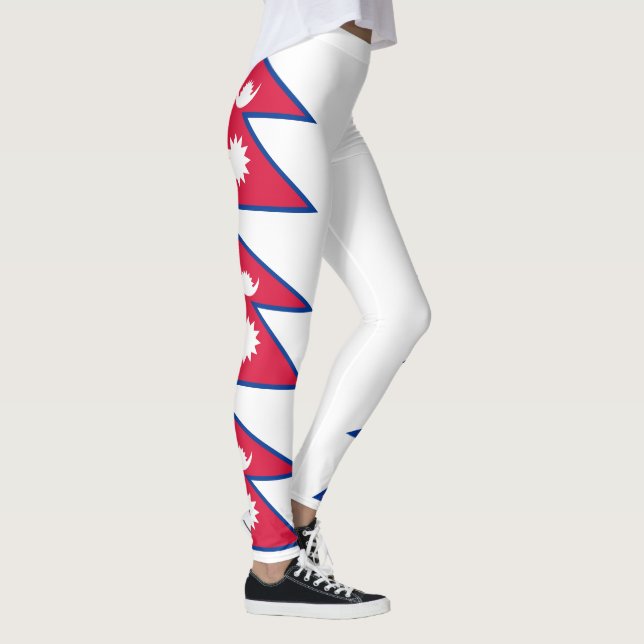 Flagge Nepals Leggings (Rechts)