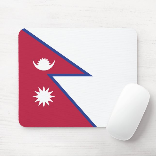 Flagge Nepals Mousepad (Mit Mouse)
