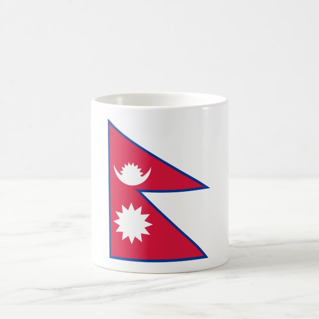 Flagge Nepals (Nepalesen) Kaffeetasse (Mittel)