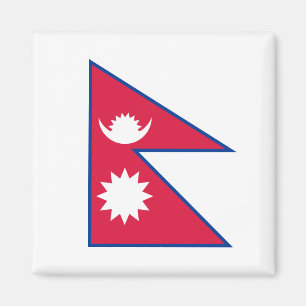 Flagge Nepals (Nepalesen) Magnet