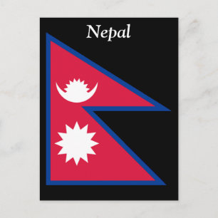 Flagge Nepals Postkarte
