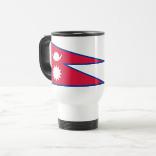 Flagge Nepals Reisebecher