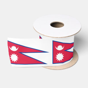 Flagge Nepals Satinband