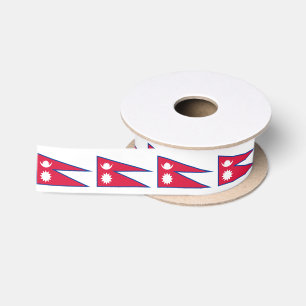 Flagge Nepals Satinband