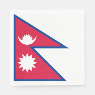 Flagge Nepals Serviette