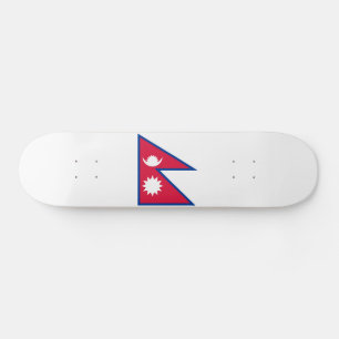 Flagge Nepals Skateboard