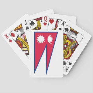 Flagge Nepals Spielkarten