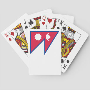 Flagge Nepals Spielkarten