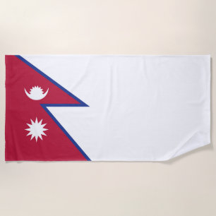 Flagge Nepals Strandtuch