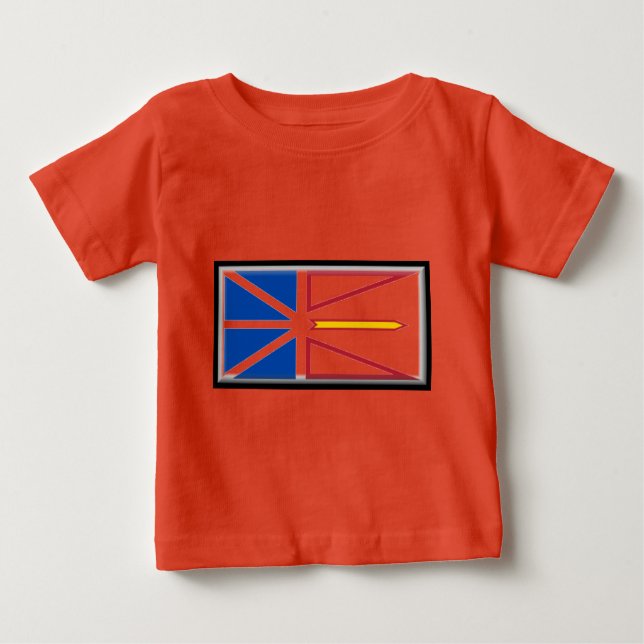 Flagge Neufundlands (Kanada) Baby T-shirt (Vorderseite)
