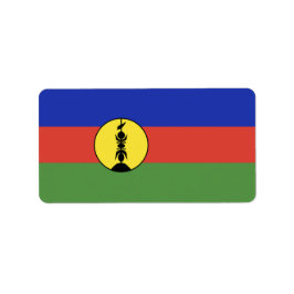 Flagge Neukaledoniens Adressaufkleber