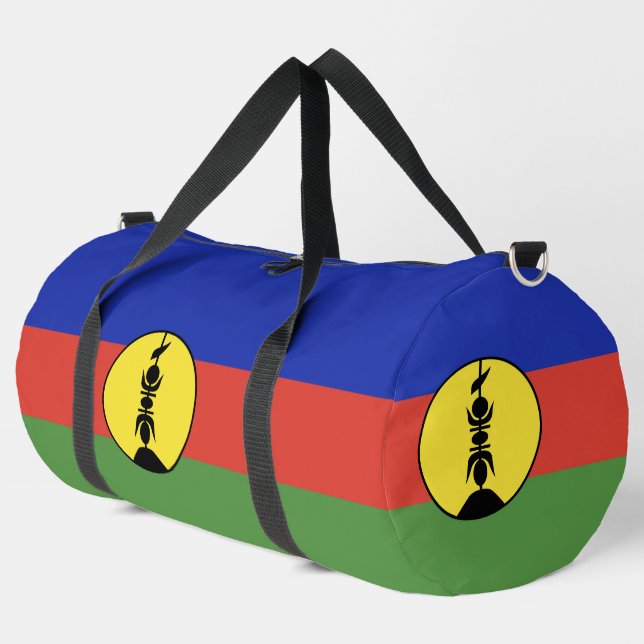 Flagge Neukaledoniens Duffle Bag (Linke Ecke)