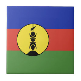 Flagge Neukaledoniens Fliese
