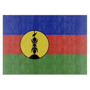 Flagge Neukaledoniens Schneidebrett