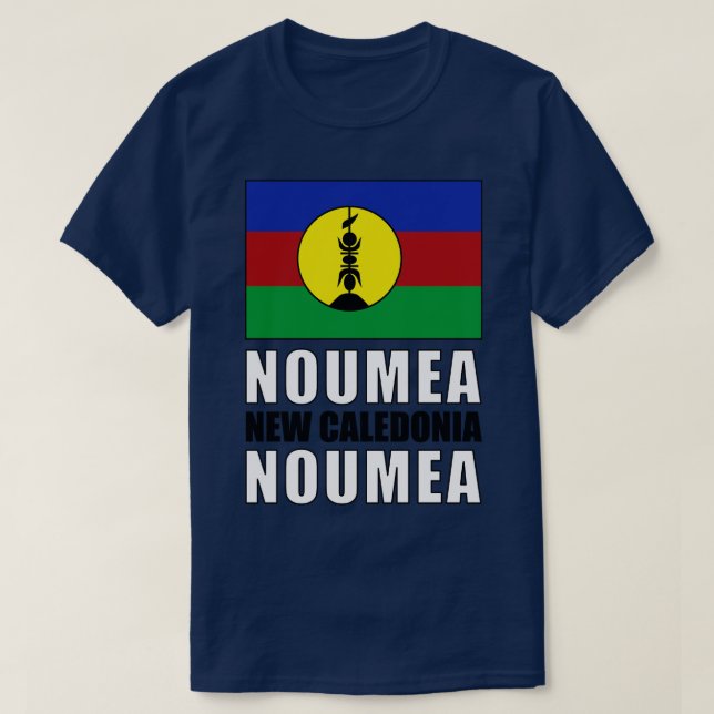 Flagge Neukaledoniens T-Shirt (Design vorne)