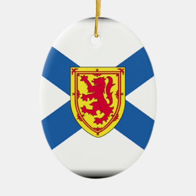 Flagge Neuschottlands (Kanada) Keramik Ornament (Vorne)