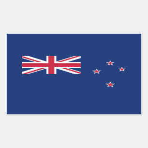 Flagge Neuseelands Rechteckiger Aufkleber