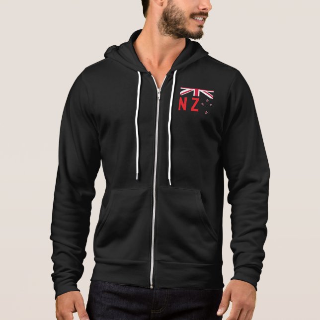 Flagge Neuseelands - Stilisiert Hoodie (Vorderseite)