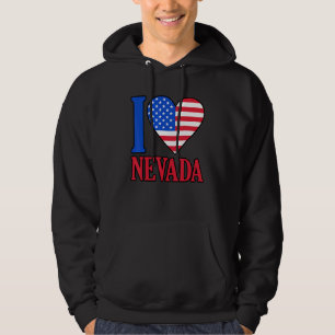 Flagge Nevada USA Hoodie