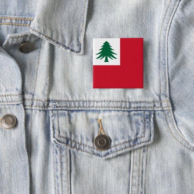 Flagge New England Button (Beispiel)