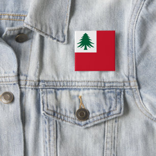 Flagge New England Button