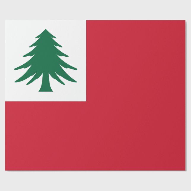 Flagge New England Geschenkpapier (Flach)
