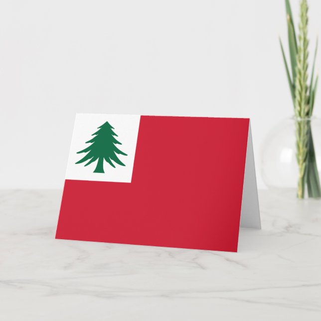Flagge New England Karte (Vorderseite)