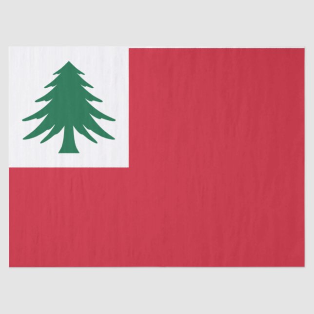 Flagge New England Seidenpapier (Vorderseite)