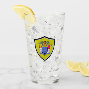 Flagge New Jersey Glas