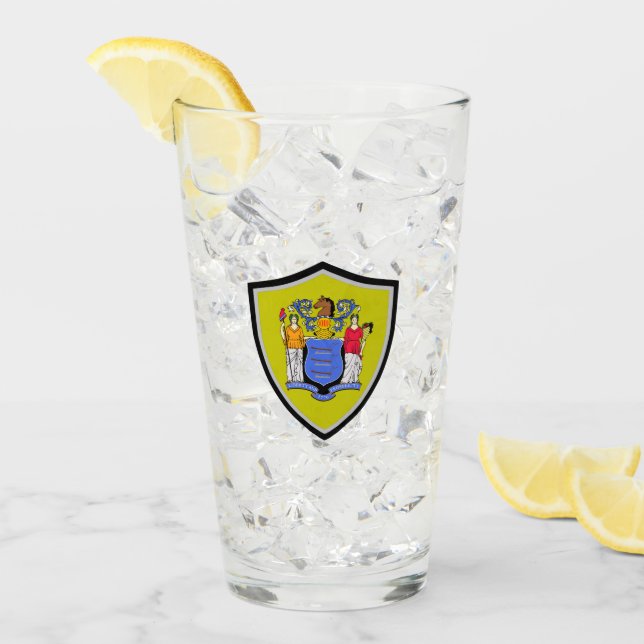 Flagge New Jersey Glas (Vorderseite Ice)
