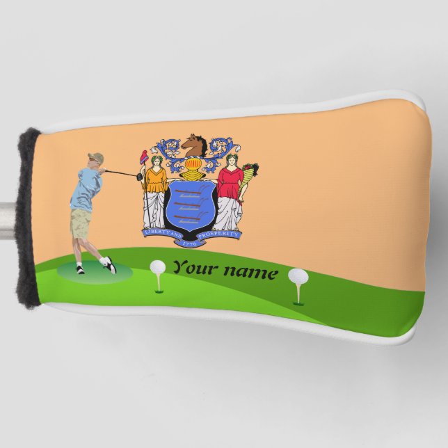 Flagge New Jersey Golf Headcover (Vorderseite)
