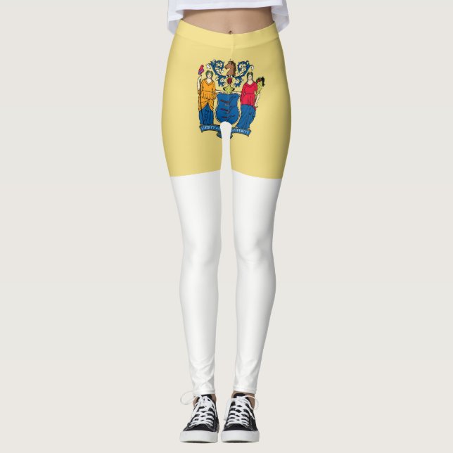 Flagge New Jersey Leggings (Vorderseite)