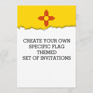 Flagge New Mexico Einladung