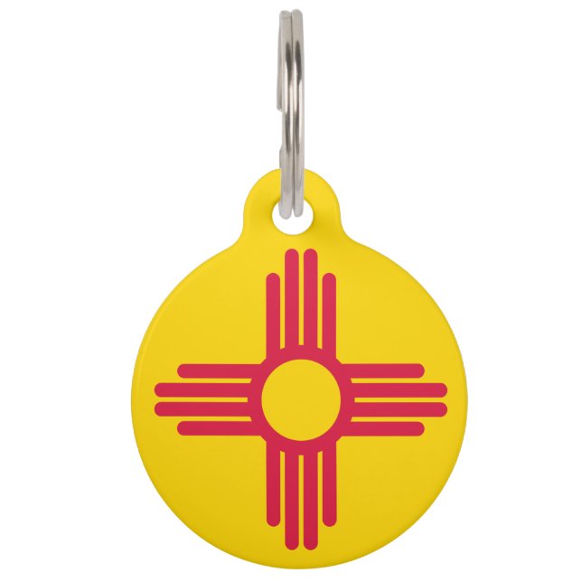 Flagge New Mexico Haustiermarke (Vorderseite)