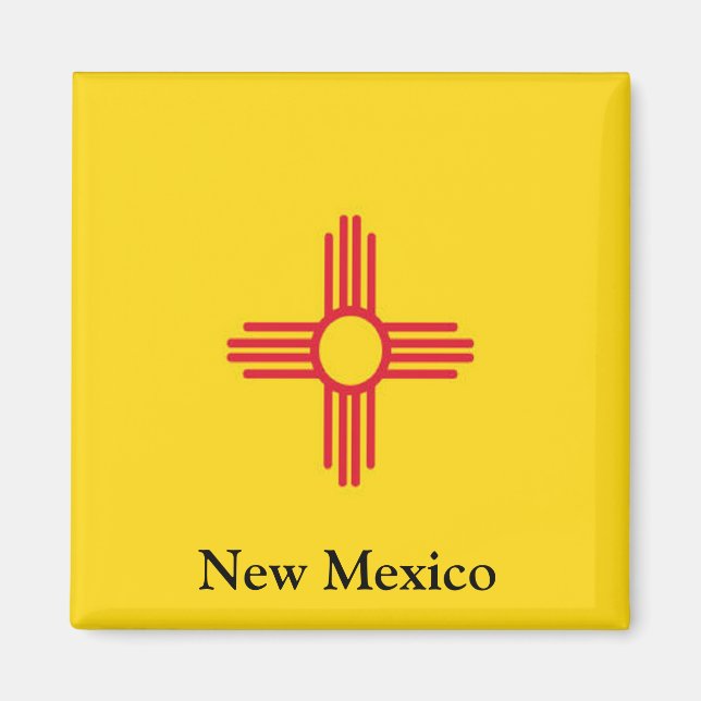 Flagge New Mexico Magnet (Vorne)