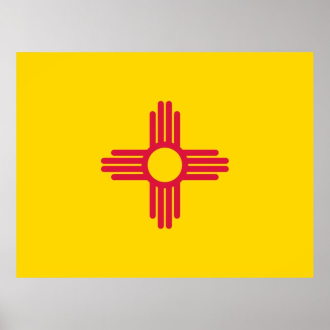 Flagge New Mexico Poster (Vorne)