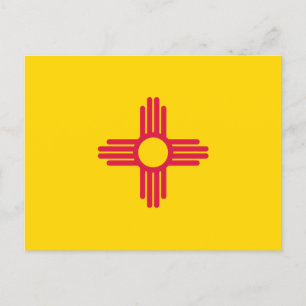 Flagge New Mexico Postkarte