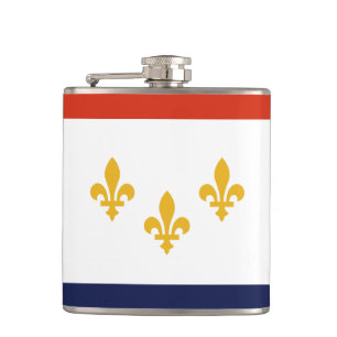 Flagge New Orleans, Louisiana Hip Flask Flachmann