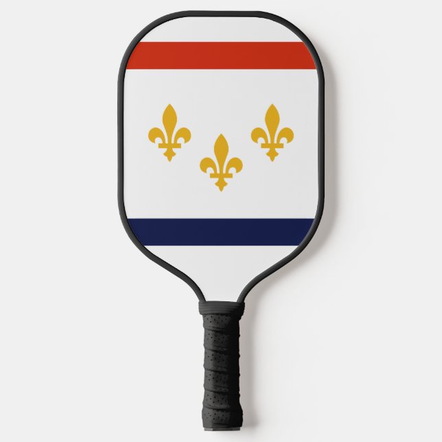 Flagge New Orleans, Louisiana Pickleball Schläger (Vorderseite)
