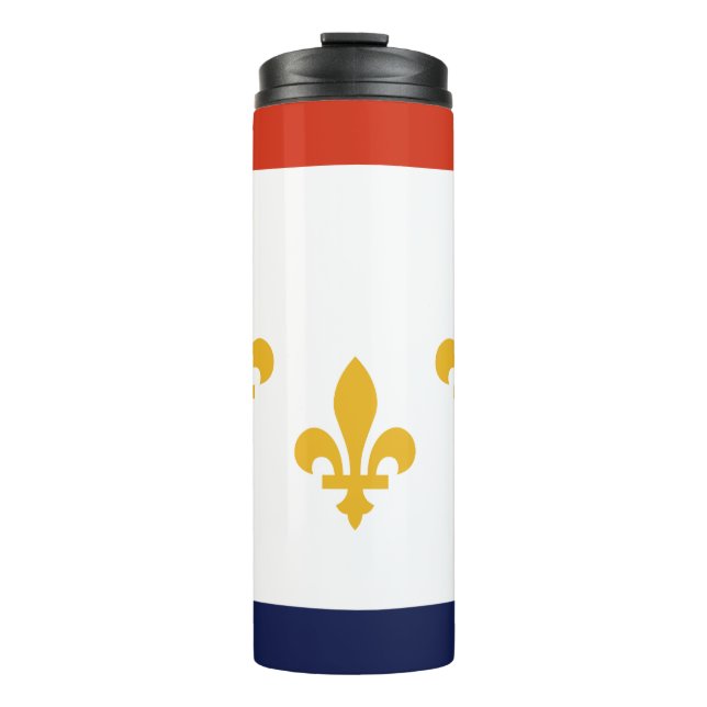 Flagge New Orleans, Louisiana Thermal Tumbler Thermosbecher (Vorderseite)