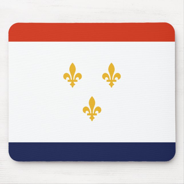 Flagge New Orleans (Louisiana, USA) Mousepad (Vorne)
