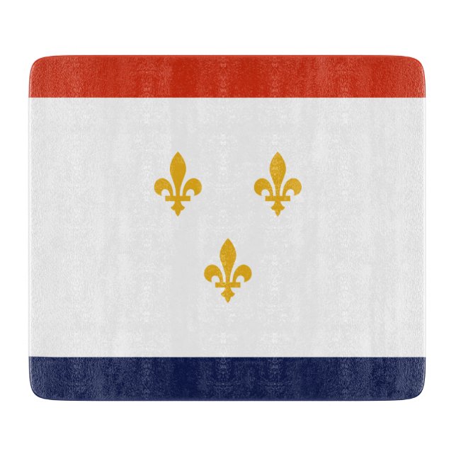 Flagge New Orleans (Louisiana, USA) Schneidebrett (Vorderseite)