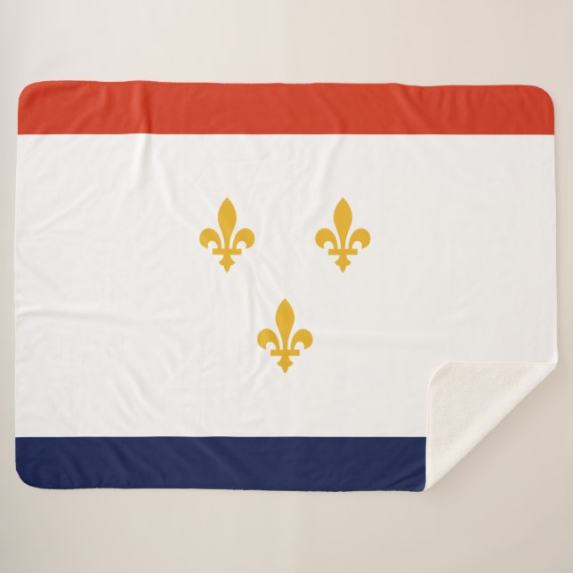 Flagge New Orleans (Louisiana, USA) Sherpadecke (Vorderseite (Horizontal))