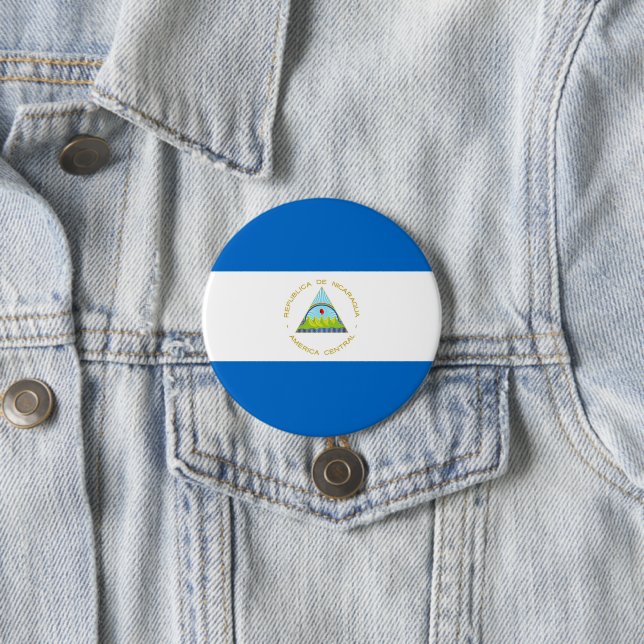 Flagge Nicaraguas Button (Beispiel)