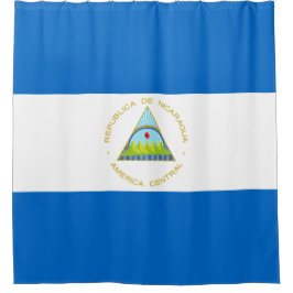 Flagge Nicaraguas Duschvorhang