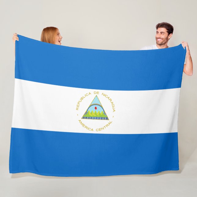 Flagge Nicaraguas Fleecedecke (Beispiel)