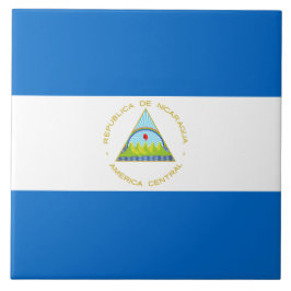 Flagge Nicaraguas Fliese