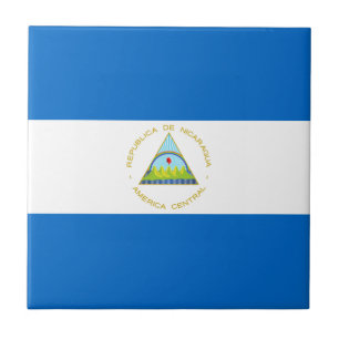 Flagge Nicaraguas Fliese