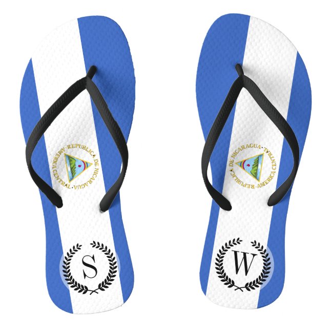 Flagge Nicaraguas Flip Flops (Fußbett)