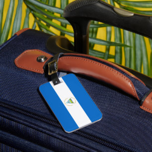 Flagge Nicaraguas Gepäckanhänger
